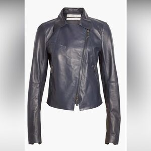 Caroline Issa and Nordstrom Signature Bonded Lambskin Leather Jacket